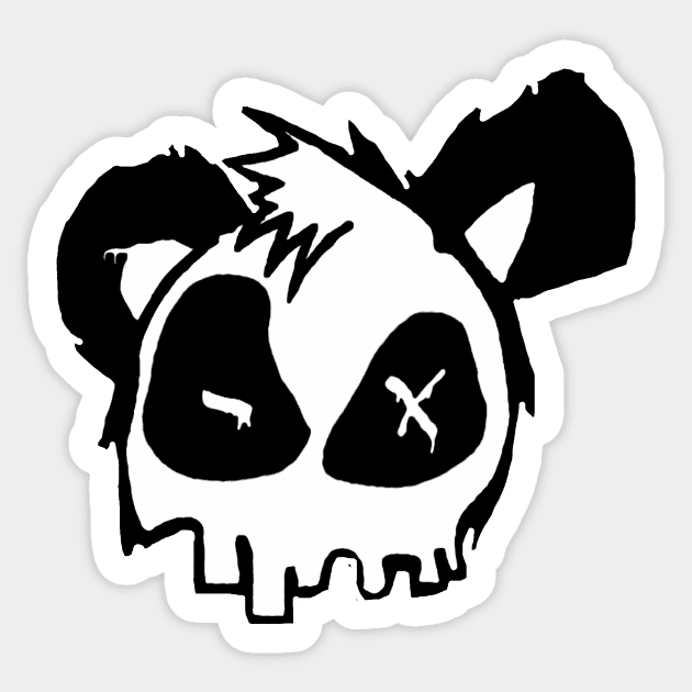 Misfit Panda Sticker by ZOM SAWYER